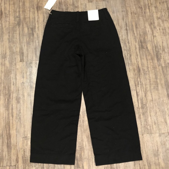 NWT A New Day Black High Rise Wide Leg Crop Pants - Picture 7 of 11
